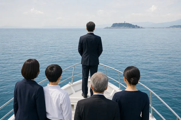 海洋散骨当日の喪主の役割｜タイムライン・服装・親族挨拶文例・食事会段取り【神奈川版2026年】のサムネイル画像